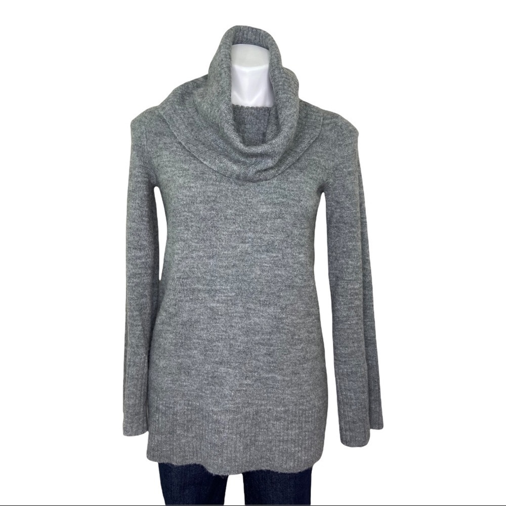 Ann Taylor Wool Blend Grey Cozy Sweater XXS